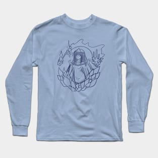 Oh My Ghost Maya Will O Wisp Line Art Long Sleeve T-Shirt